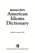 Mcgraw-hill's Dictionary Of American Idioms Dictionary