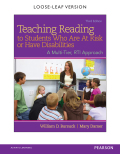 Teaching Reading To Students Who Are At Risk Or Have Disabilities: A Multi-tier, Rti Approach