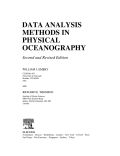 Data Analysis Methods In Physical Oceanography: Second And Revised Edition