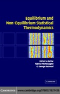 Equilibrium And Non-equilibrium Statistical Thermodynamics