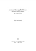 American Ethnographic Film And Personal Documentary