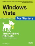 Windows Vista For Starters: The Missing Manual