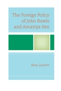 The Foreign Policy Of John Rawls And Amartya Sen