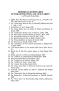 Historical Dictionary Of The Zulu Wars