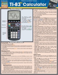 TI 83 PLUS CALCULATOR REFERENCE GUIDE 9781423216711 9781423216711