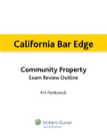 California Bar Edge: California Community Property Exam Review Outline For The Bar Exam