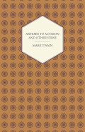 Artemis To Actaeon And Other Verse