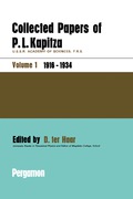 Collected Papers Of P.l. Kapitza