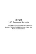 Istqb 100 Success Secrets - Istqb Foundation Certification Software Testing The Istqb Certified Software Tester 100 Most Asked Questions