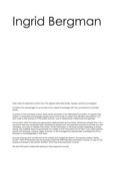 The Ingrid Bergman Handbook - Everything You Need To Know About Ingrid Bergman