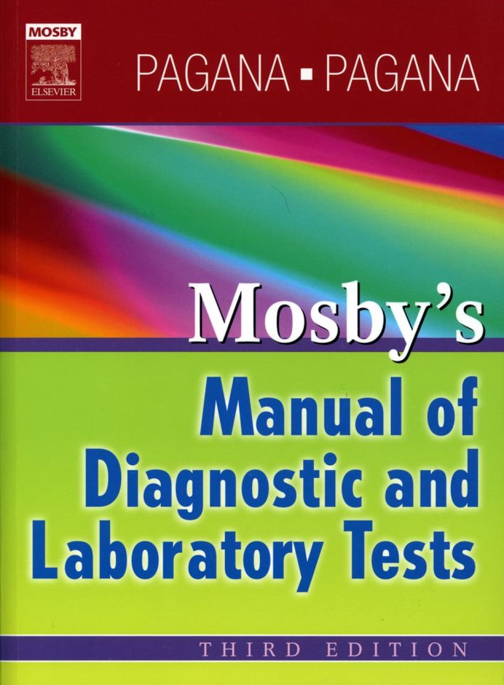 Reflowable Mosby's Manual of Diagnostic and Laboratory Tests; $36.04