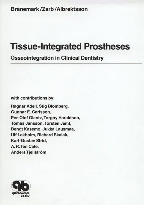 Cover image for book Tissue Integrated Prostheses