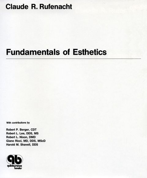 Cover image for book Fundamentals of Esthetics