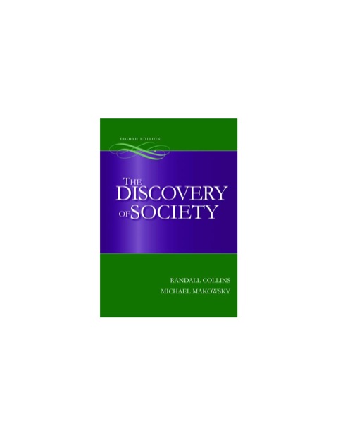 Cover image for book The Discovery of Society