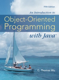 An Introduction to Object-Oriented Programming with Java 5th edition ...