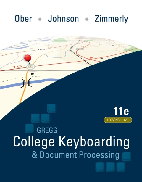 Cover image for book Gregg College Keyboarding & Document Processing (GDP); Lessons 1-120, main text