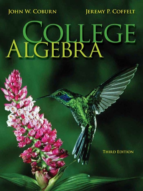 Cover image for book College Algebra
