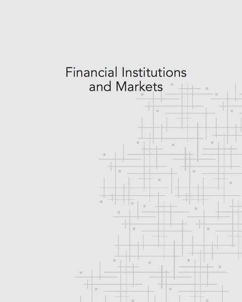 Cover image for book eBook Financial Institutions and Markets