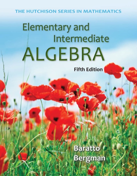 Cover image for book Elementary and Intermediate Algebra
