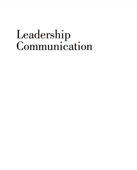 Cover image for book Leadership Communication