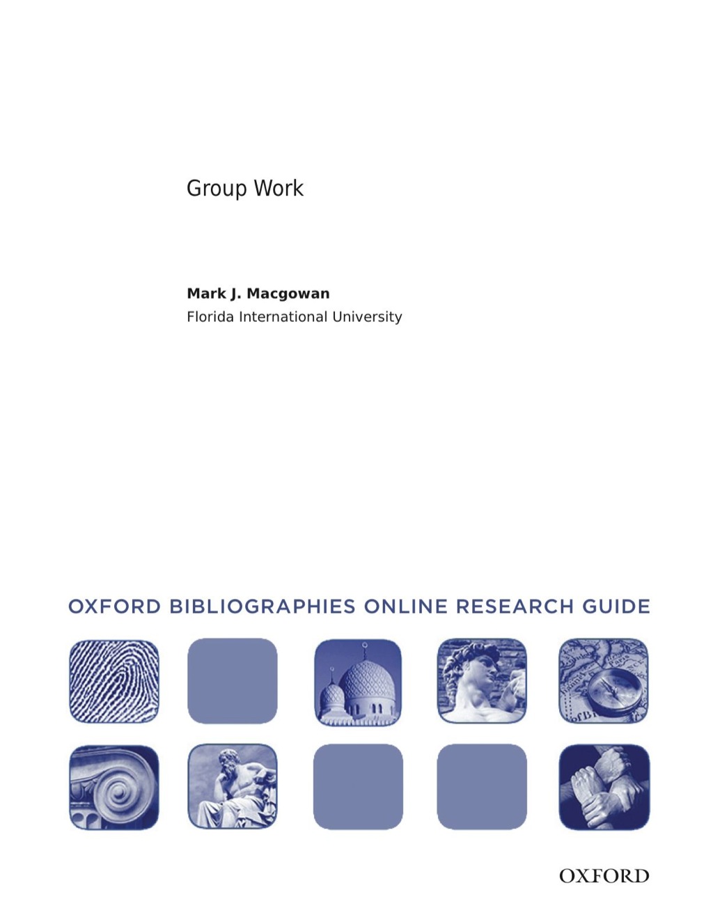 Page Fidelity Group Work: Oxford Bibliographies Online Research Guide; $11.09