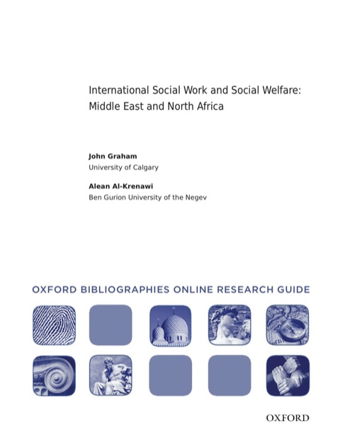 Cover image for book International Social Work and Social Welfare: Middle East and North Africa: Oxford Bibliographies Online Research Guide