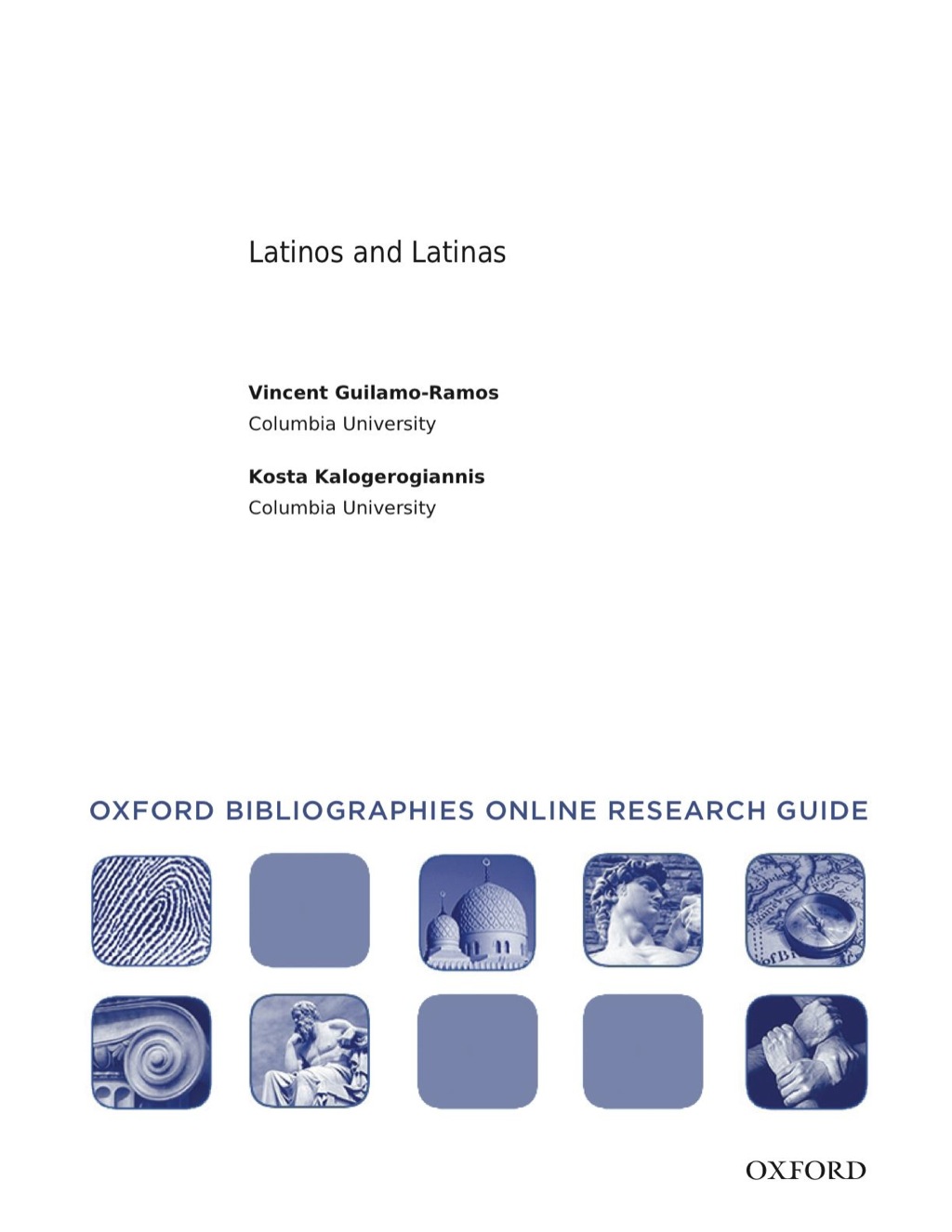 Page Fidelity Latinos and Latinas: Oxford Bibliographies Online Research Guide; $11.09