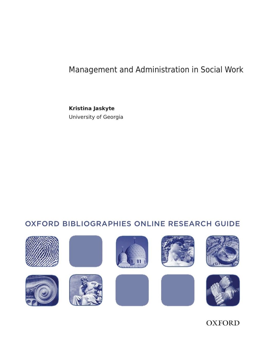 Page Fidelity Management and Administration in Social Work: Oxford Bibliographies Online Research Guide; $11.09