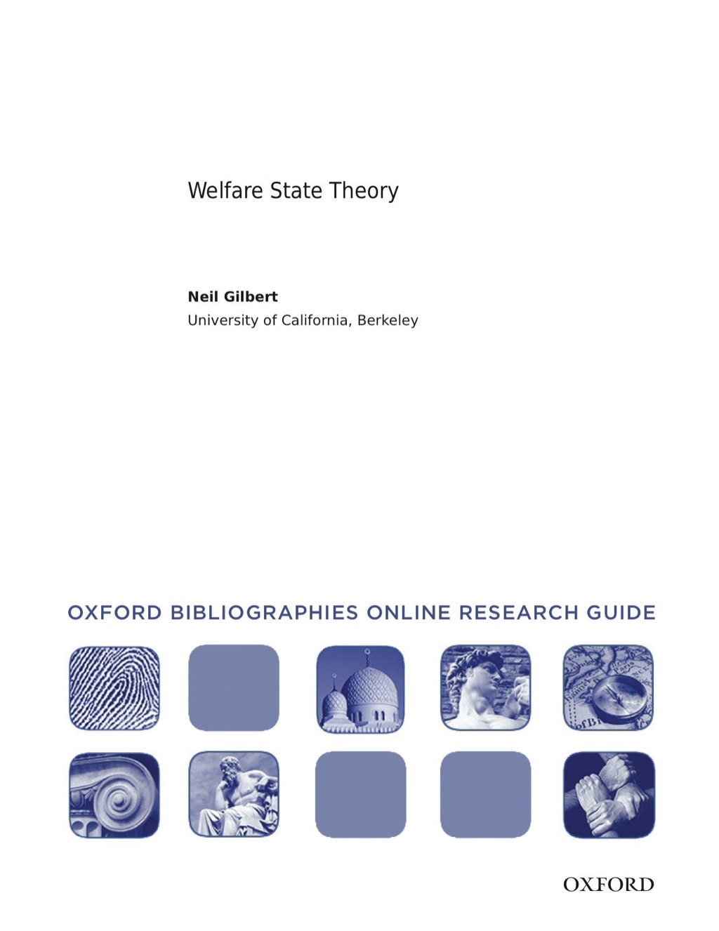 Page Fidelity Welfare State Theory: Oxford Bibliographies Online Research Guide; $7.76