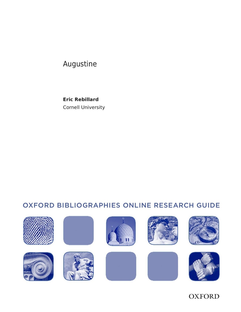 Page Fidelity Augustine: Oxford Bibliographies Online Research Guide; $7.76
