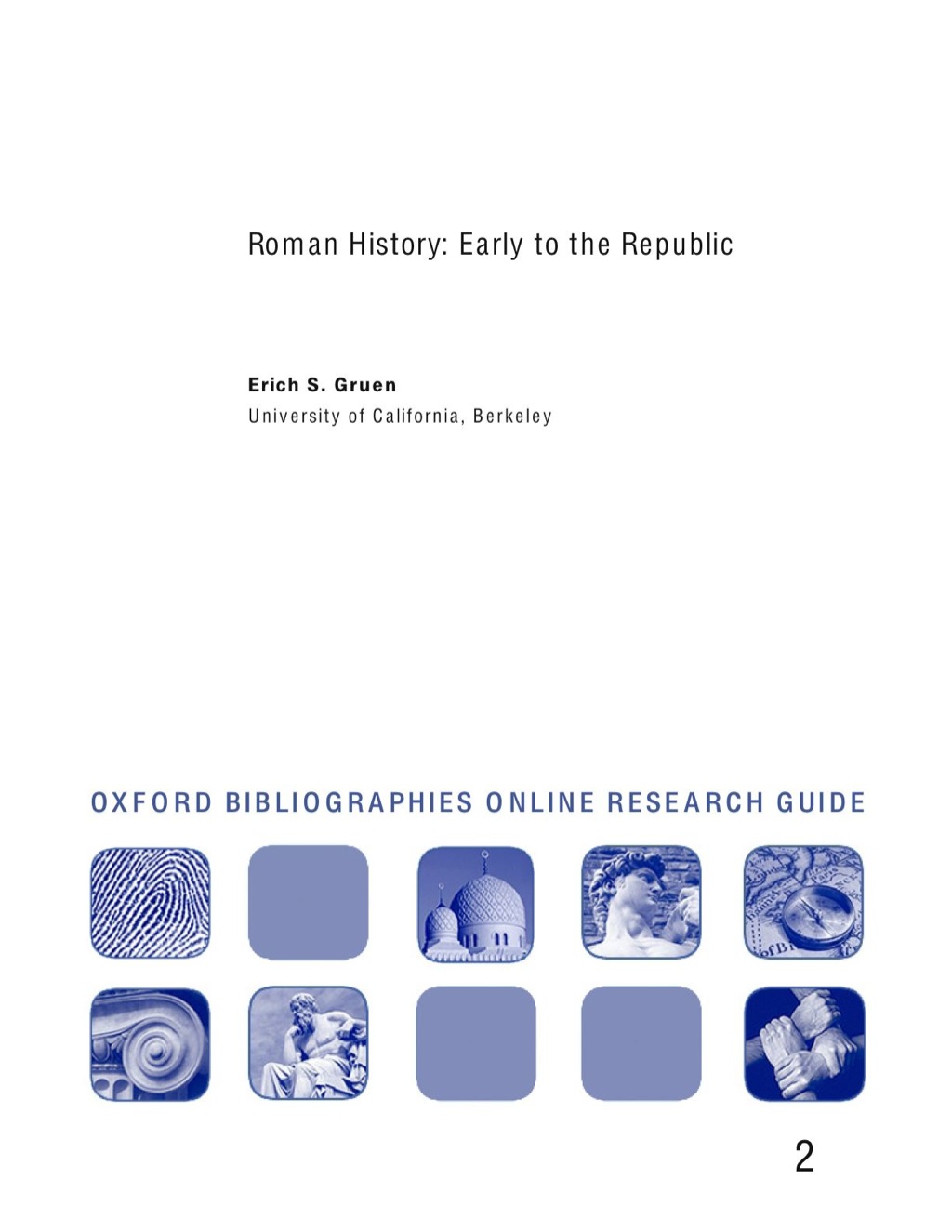 Page Fidelity Roman History: Early to Republic: Oxford Bibliographies Online Research Guide; $11.09