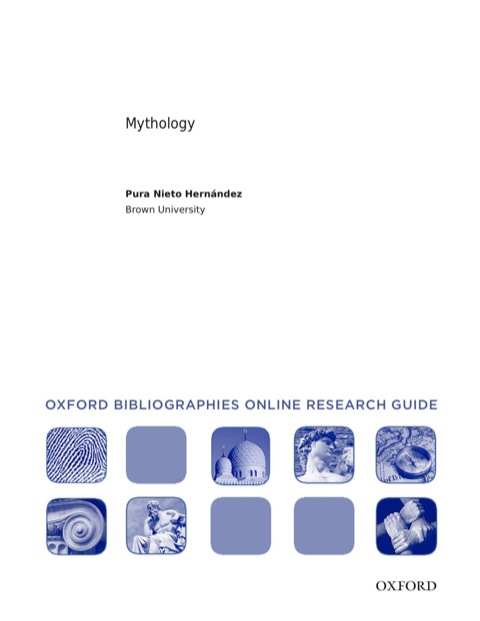 Cover image for book Mythology: Oxford Bibliographies Online Research Guide