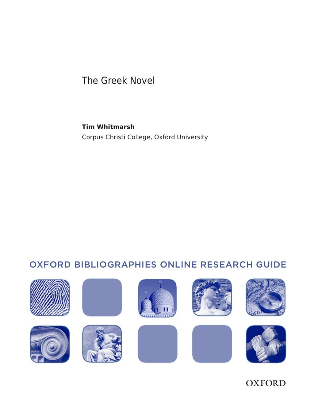 Page Fidelity The Greek Novel: Oxford Bibliographies Online Research Guide; $7.76