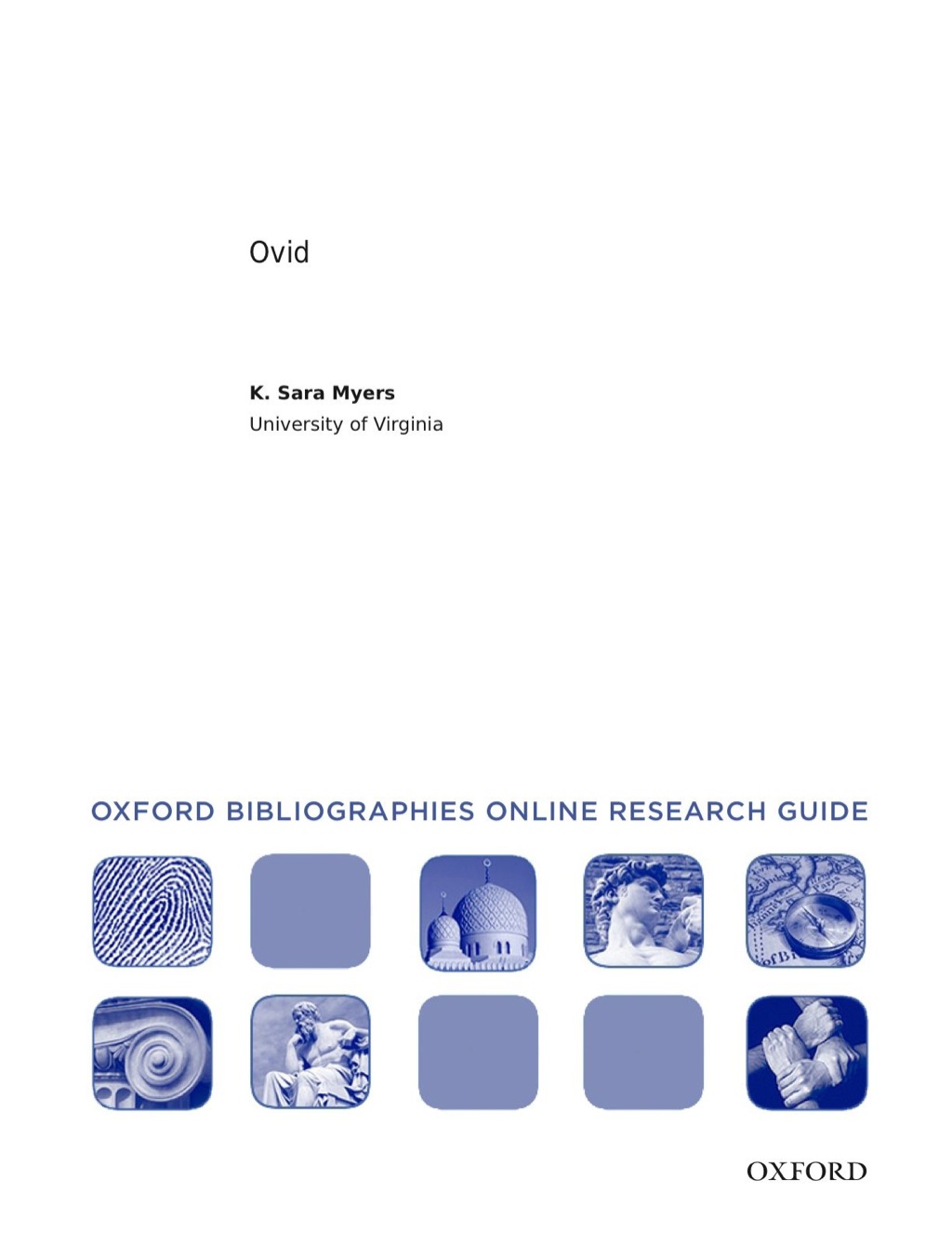 Page Fidelity Ovid: Oxford Bibliographies Online Research Guide; $11.09