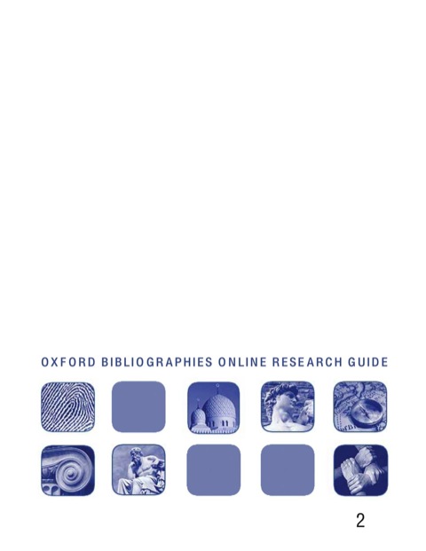 Cover image for book Rehabilitation: Oxford Bibliographies Online Research Guide