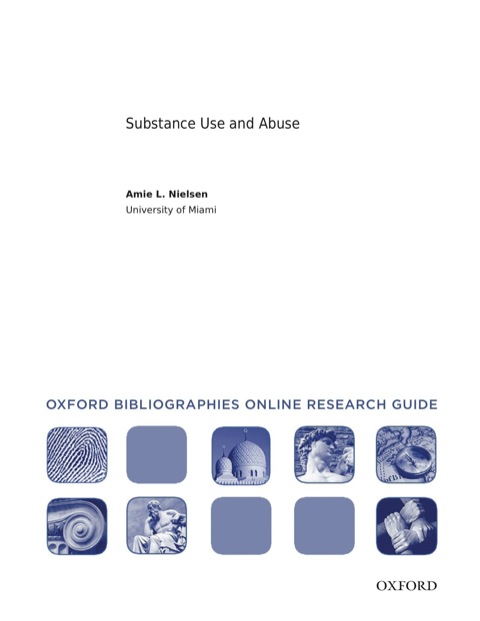 Cover image for book Substance Use and Abuse: Oxford Bibliographies Online Research Guide