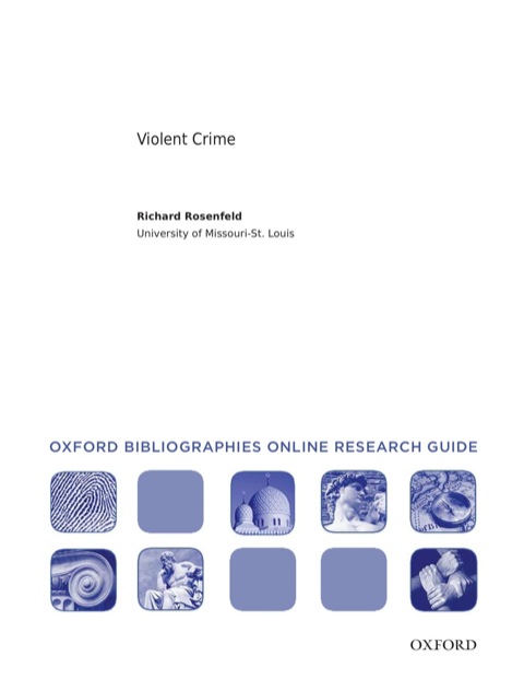 Cover image for book Violent Crime: Oxford Bibliographies Online Research Guide