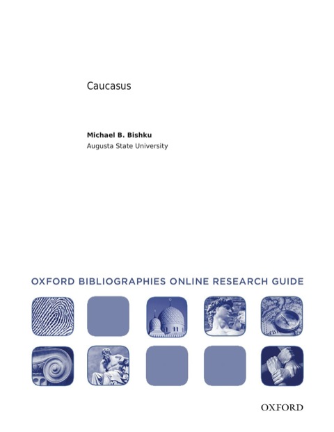 Cover image for book Caucasus: Oxford Bibliographies Online Research Guide