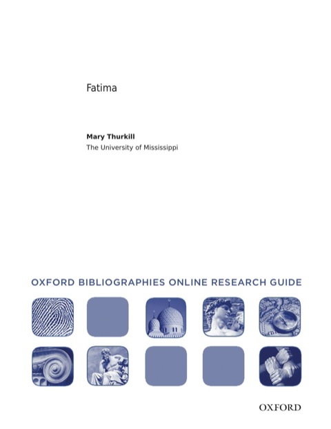 Cover image for book Fatima: Oxford Bibliographies Online Research Guide