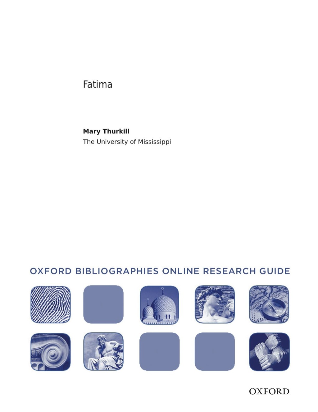 Page Fidelity Fatima: Oxford Bibliographies Online Research Guide; $7.76