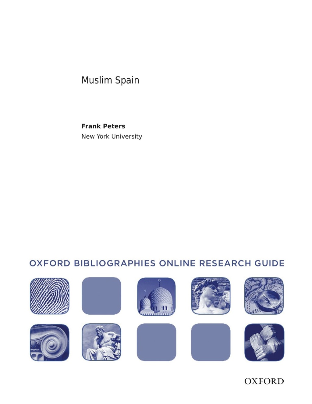 Page Fidelity Muslim Spain: Oxford Bibliographies Online Research Guide; $11.09