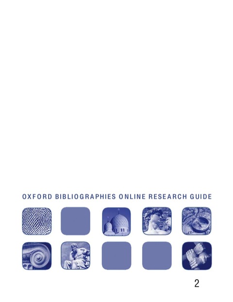 Cover image for book Nationalism: Oxford Bibliographies Online Research Guide