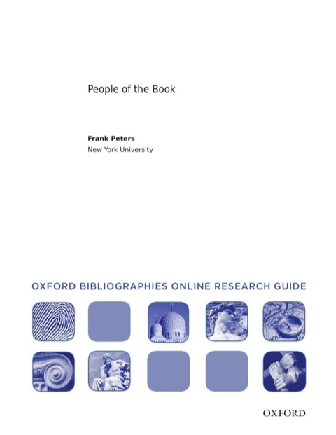 Cover image for book People of the Book: Oxford Bibliographies Online Research Guide