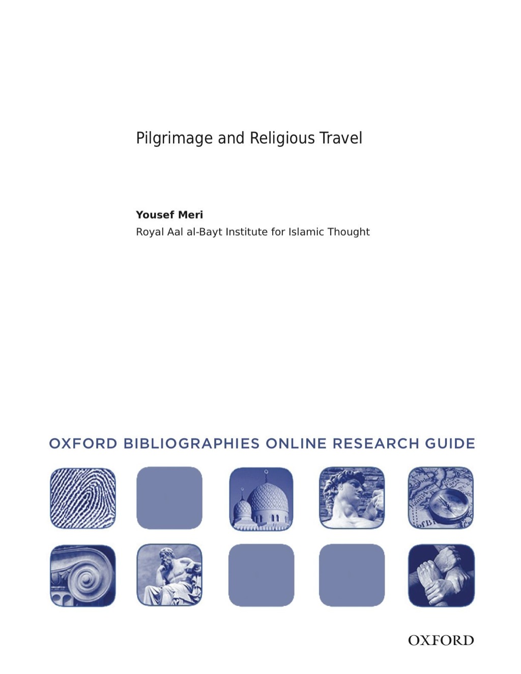 Page Fidelity Pilgrimage and Religious Travel: Oxford Bibliographies Online Research Guide; $11.09