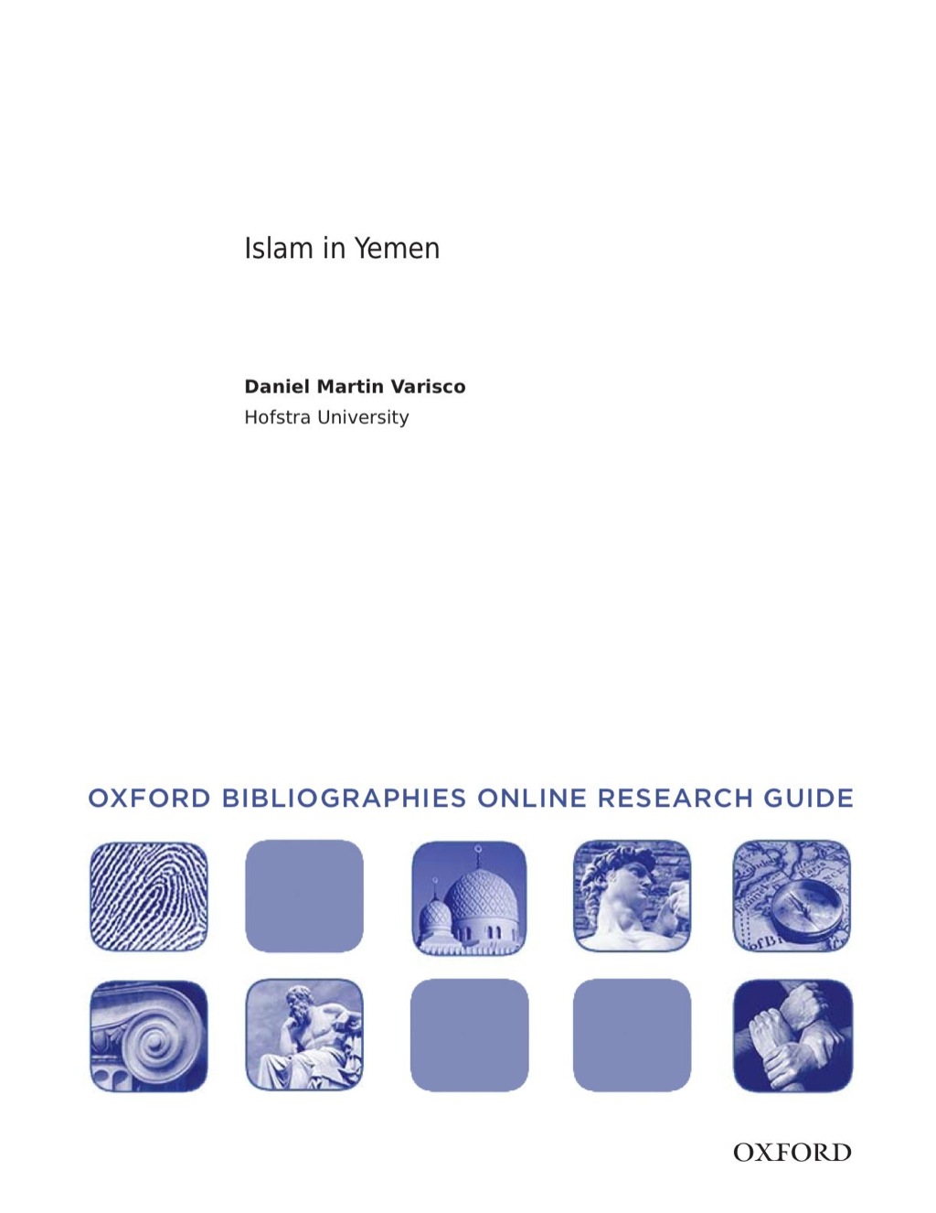 Page Fidelity Islam in Yemen: Oxford Bibliographies Online Research Guide; $7.76