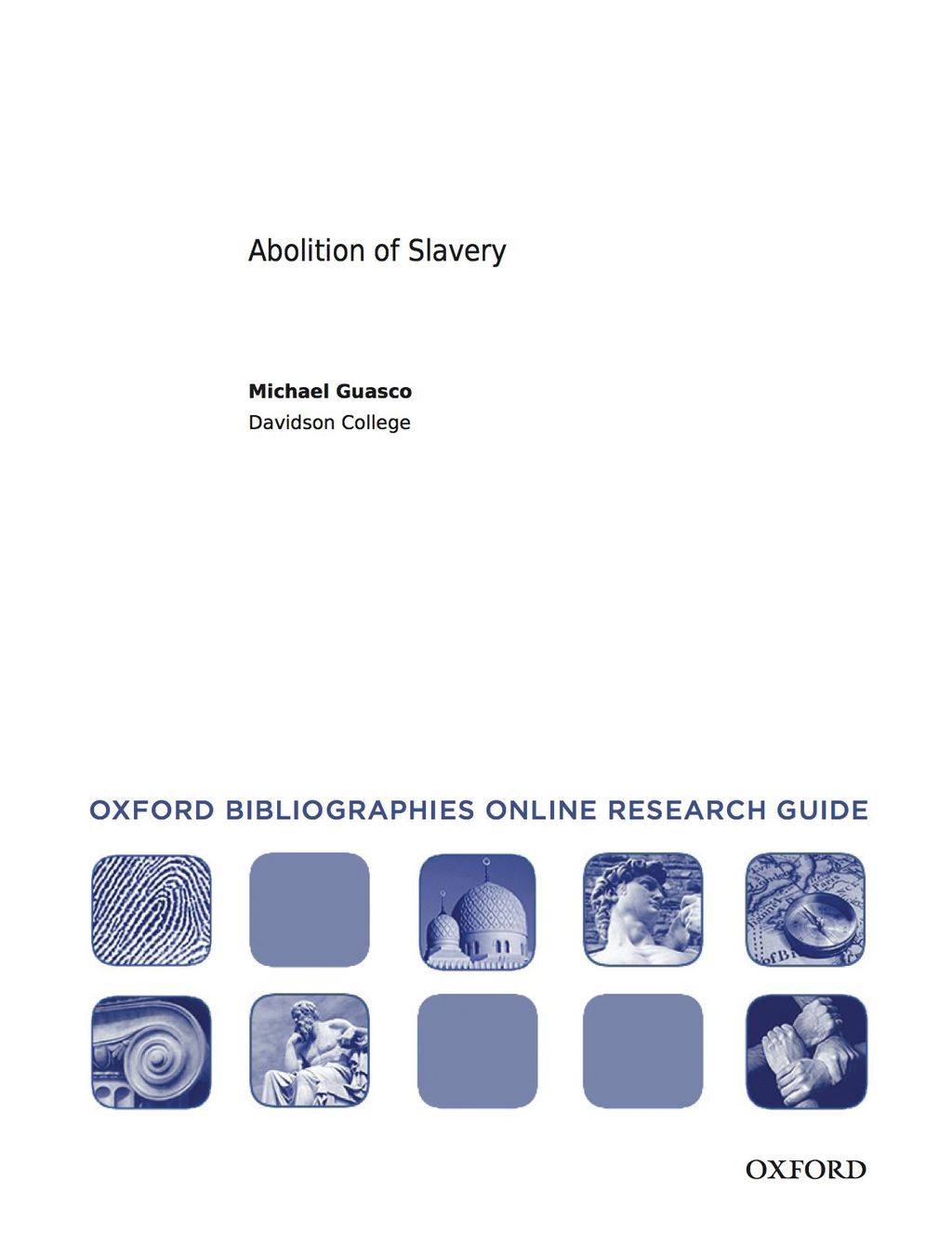 Page Fidelity Abolition of Slavery: Oxford Bibliographies Online Research Guide; $11.09