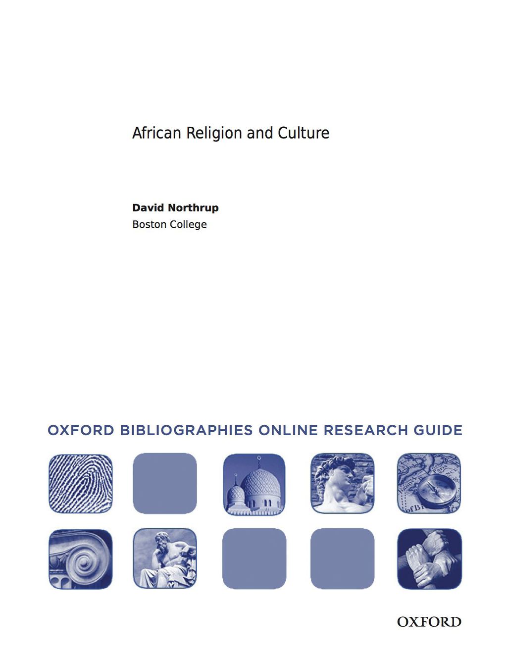 Page Fidelity African Religion and Culture: Oxford Bibliographies Online Research Guide; $7.76