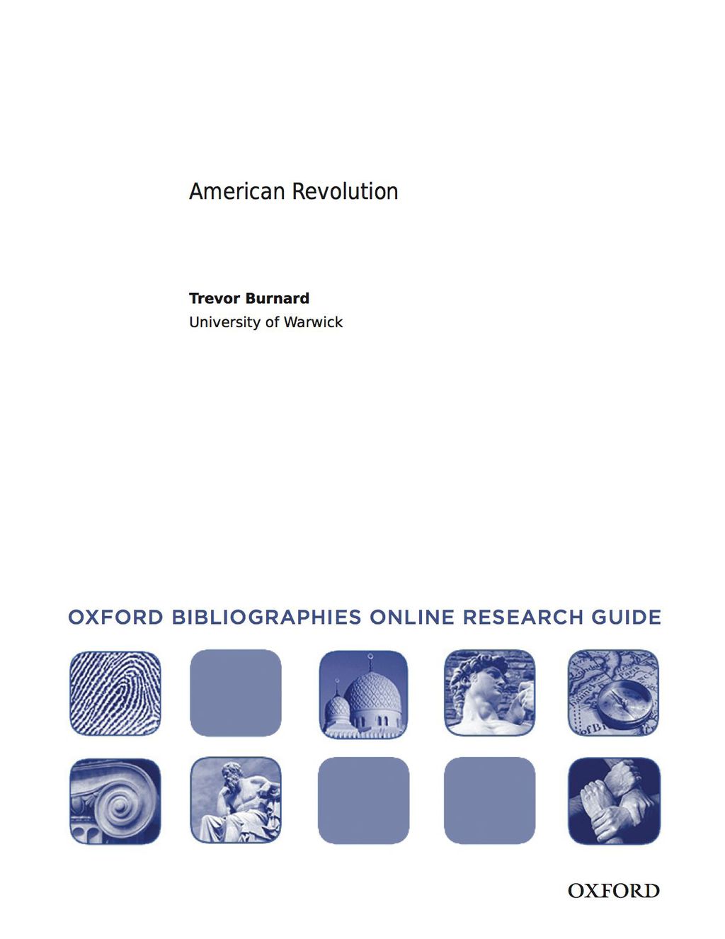 Page Fidelity American Revolution: Oxford Bibliographies Online Research Guide; $11.09