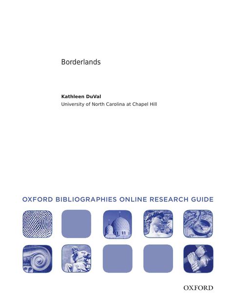 Cover image for book Borderlands: Oxford Bibliographies Online Research Guide