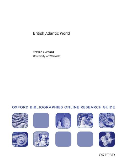 Cover image for book British Atlantic World: Oxford Bibliographies Online Research Guide